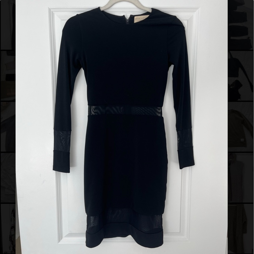 Alice + Olivia black dress